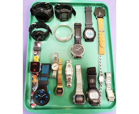SELECTION OF LADIES AND GENTLEMEN'S WRISTWATCHESincluding G-Shock, Fossil, Swatch, Casio, Timex and Accurist