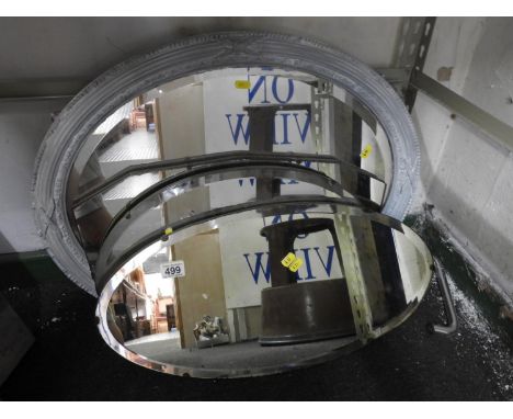 4x Vintage Bevel Edge Mirrors 