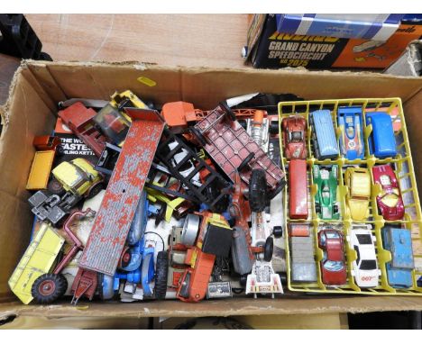 Box of Vintage Toy Cars 
