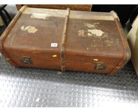 Wood Bound Vintage Trunk 