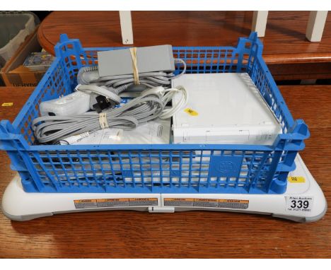 Nintendo Wii Console with Controllers and Wii Fit Board 