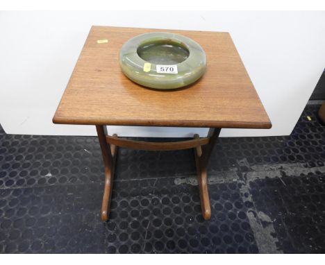 Onyx Ashtray and G Plan Lamp Table 