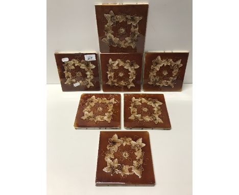 7X ANTIQUE CERAMIC TILES REG NO 1905