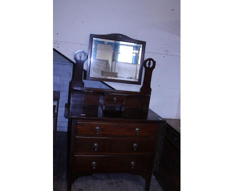 A vintage Edwardian dressing table with mirror. postage unavailable. 