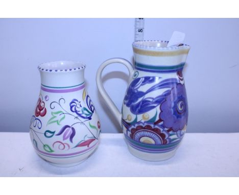 Two vintage pieces of Poole pottery 