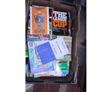 A large selection of vintage football programmes and magazines including cup finals etc 