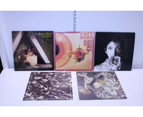 Five vintage Kate Bush LP's 