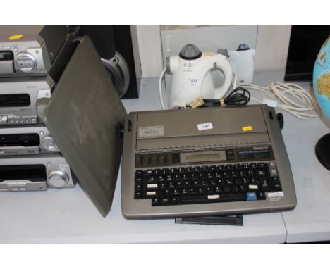 A Panasonic electric typewriter 