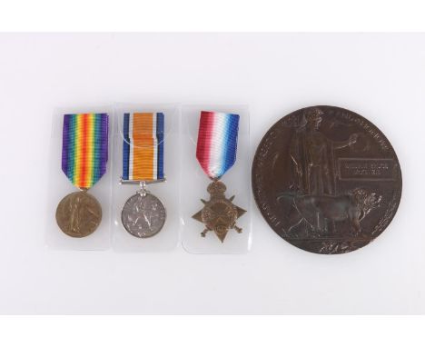 Medals of S/4885 Lance Corporal William Bruce McKenzie of the 1st Battalion Black Watch Royal Highlanders who died of wounds 