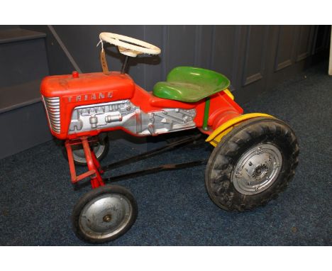 Child's ride on peddle tractor by Triang, 71cm long. 