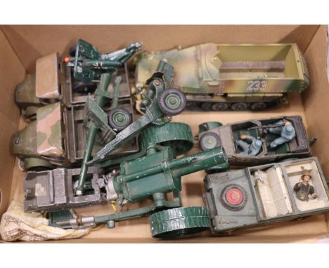 Britains Ltd diecast army related models to include 9730 4.7" Naval Gun boxed, SdKfz 251 Half&nbsp; Track tank, Kubelwagon, S