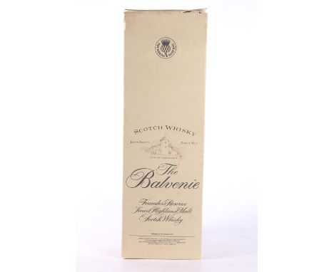BALVENIE Founder's Reserve Highland single malt Scotch whisky, bottled in the cognac style bottle, 75cl 40% abv. boxed. 