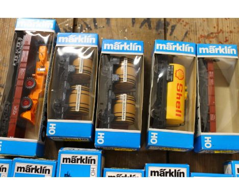 Marklin of Germany OO gauge HO scale model railway rolling stock including 4432, 4611, 4619, 4474 etc. etc boxed, (12) 