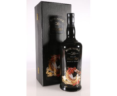 BOWMORE The Sea Dragon 30-year-old single malt Scotch whisky, 70cl 43% abv. bottled in black ceramic bottle, in original box.