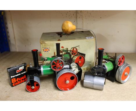 Malins (Engineers) Ltd, a Mamod live steam SR1 Steam Roller, boxed and another. (2) 