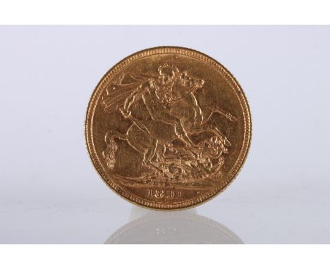 UNITED KINGDOM Queen Victoria (1837-1901) gold sovereign 1891 M (Melbourne Mint Australia). 