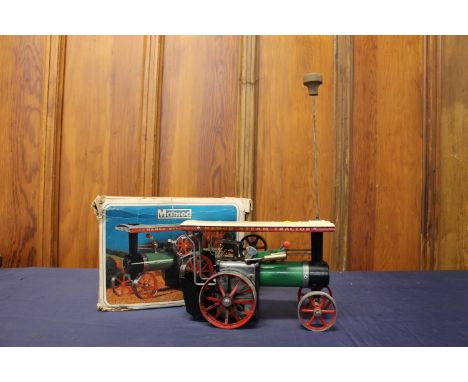 Malins (Engineers) Ltd, Mamod TE1a Steam Tractor live steam traction engine, boxed. 