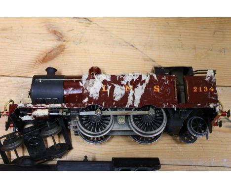 O gauge model railways to include 4-6-2 tender locomotive 15360 LMS black, a 2-6-0 locomotive and a 4-4-2 locomotive 2134 LMS