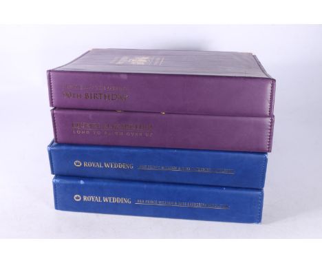 Benham stamp collection 'Her Majesty Queen Elizabeth II Long to Reign Over Us' held in one purple leatherette ring binder wit