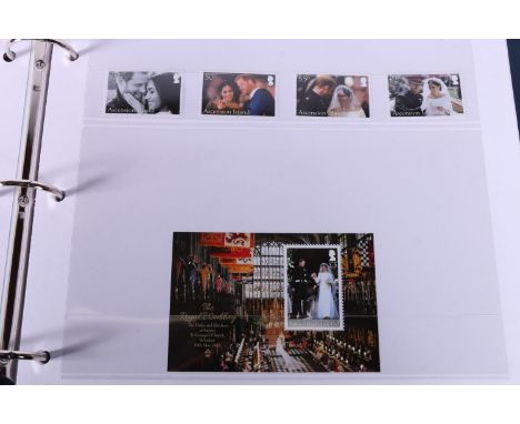 Westminster Mint The Platinum Wedding Anniversary First Day Cover Collection held across two ring binders of mostly commonwea