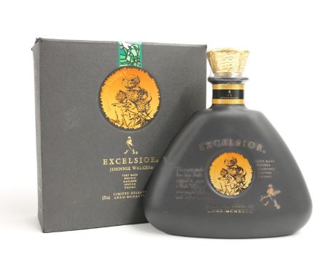 JOHNNIE WLAKER Excelsior very rare double matured blended Scotch whisky 75cl 43% abv. boxed.&nbsp; 