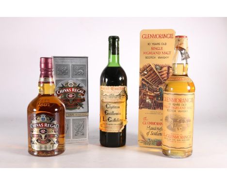 GLENMORANGIE 10-year-old single malt Scotch whisky 40% abv. 70cl (colllar seal partially torn) boxed, CHIVAS REGAL 12-year-ol
