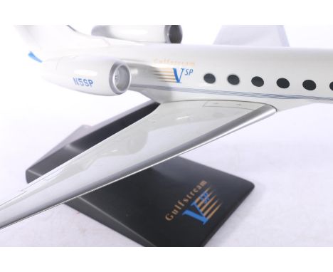 Pacmin of California scale model of an aircraft 'Gulfstream VSP N5SP', on stand, 41cm long. Appears in good order.  No box pr