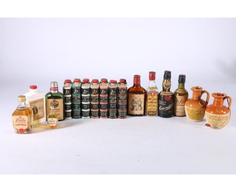 CORONATION liqueuer whisky by Donald Fisher of Edinburgh, no abv or vol stated, YE MONKS' WHISKY blended whisky by Donald Fis