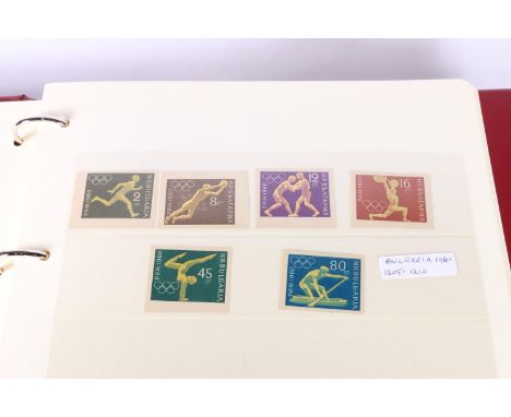 Westminster Mint The Olympic Games Masterfile collection held across five ring binder albums comprising mint stamps, first da