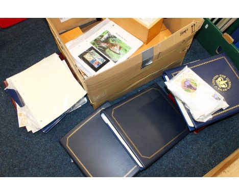GB first day cover FDC collection spanning 1968-2016, assumed 400+ covers held in five Royal Mail wooden hinge top boxes and 