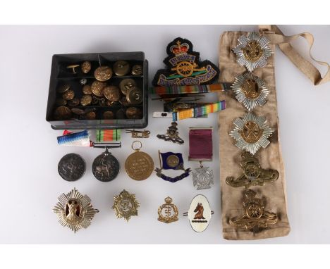 Medals of 3156 Private W Campbell of the Royal Scots comprising WWI war medal and victory medal [3156 PTE W CAMPBELL R SCOTS]