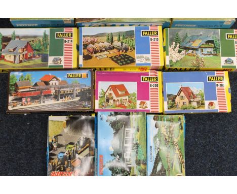 OO gauge HO scale model railway model kits including B960 Lowenbraurei, B103 Schonblick station, B283, B213,B214, B200, B187 