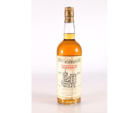 THE SCOTSMAN 8-year-old blended Scotch whisky, bottle by Mackinlay-McPherson Ltd of Edinburgh to commemorate the 150 year ann