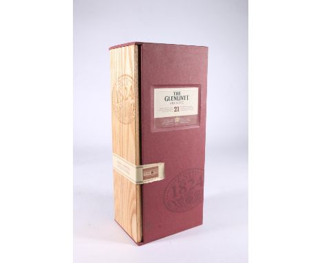 GLENLIVET Archive 21-year-old single malt Scotch whisky, batch number 40174, 43% abv. 70cl, boxed. The box appears to still b