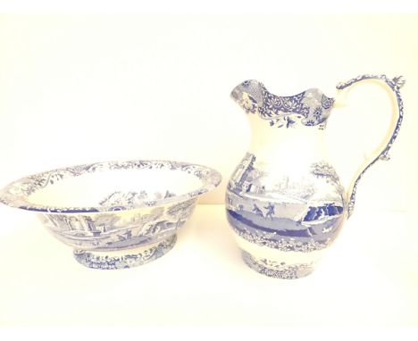 Spode wash basin &amp; jug - Made in England Italian design