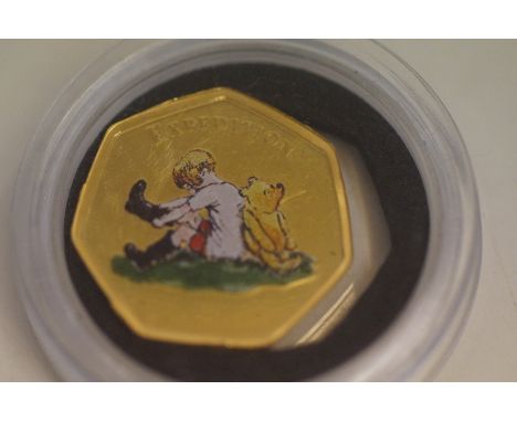 24ct Gold Winnie The Pooh coin