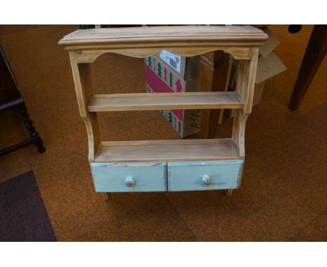 Pine wall hanging kitchen shelf 