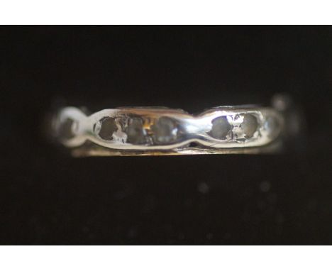 9ct Gold &amp; silver eternity ring