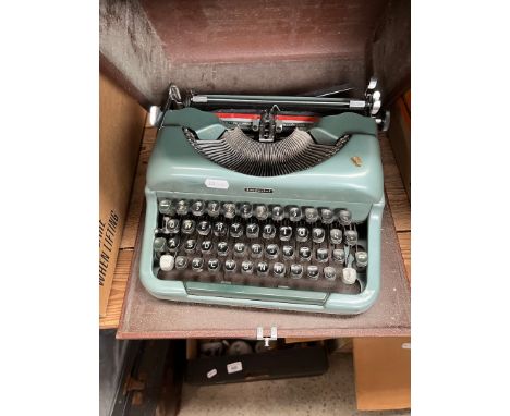 A vintage Imperial typewriter. 