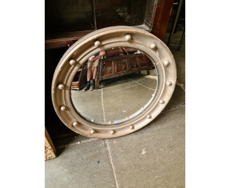 A vintage Regency style convex mirror, diameter 52cm. 