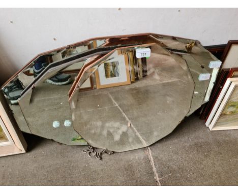 Four vintage mirrors including 1930s examples. 