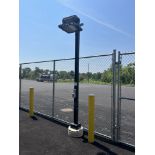 Outdoor LED Lighting: (4) Light Pole Ground Units, (3) Mounted Units