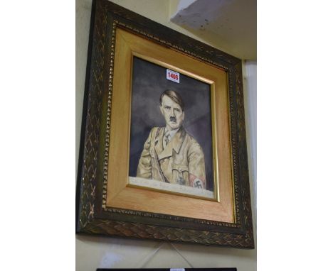 European School, a bust length portrait of Adolf Hitler, inscribed and dated 1934, watercolour, 24 x 19cm.&nbsp; 