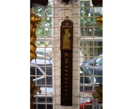 A rare 19th century Japanese Shaku Dokei or pillar clock,&nbsp;44cm high. 