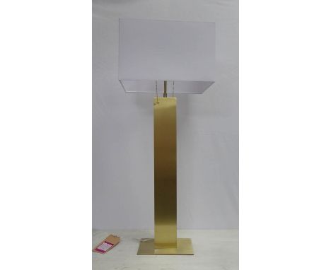 MAISON JANSEN STYLE TABLE LAMP, white shade, 96cm H. 