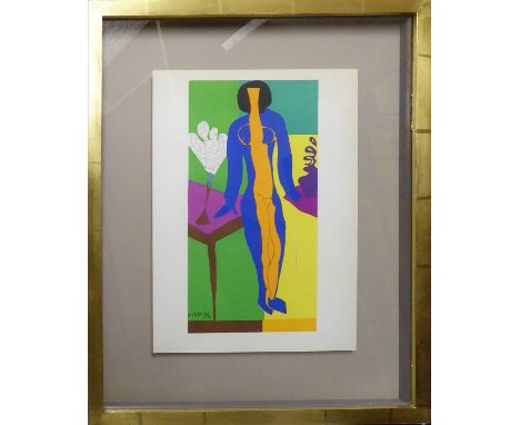 HENRI MATISSE 'Zulma', lithograph after the original cut outs, circa 1950, printed at Mourlot Frères Paris 1954, signed in th