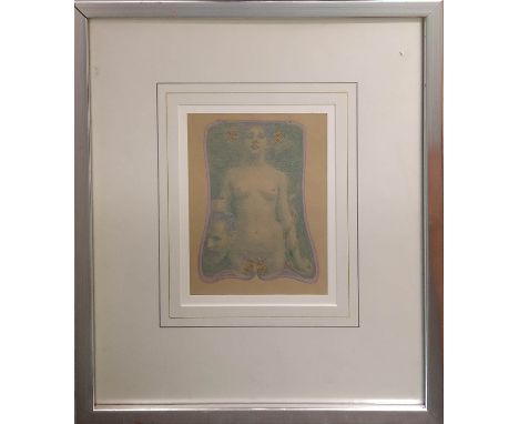 WILHELM LIST (1864-1918), 'Gorgon', lithograph, 20cm x 15cm, ver sacrum 1900, framed. 