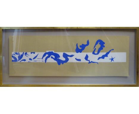 HENRI MATISSE 'La piscine', lithograph after the original cut outs, circa 1950, printed at Mourlot Frères Paris 1954, 103cm x