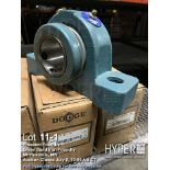 Lot of (7) Dodge Pillow Block Bearings P2B-S2-115R, P2B-E-112R, 1-15/16", 1-3/4" Bore