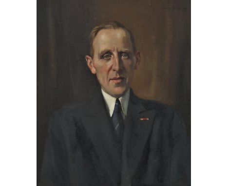 Sluiter, Willy, signed and dated 1944, portrait of a man, canvas 66 x 56 cm.SLUITER, WILLY (1873-1949), ges. en gedat. 1944 r